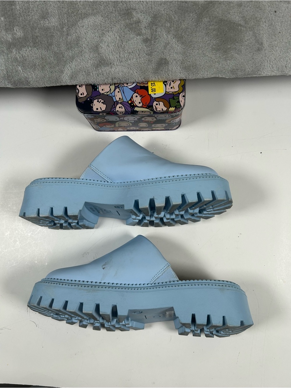 Dolce Vita kamile Pale Blue Lug Sole Mule - Picture 6 of 10